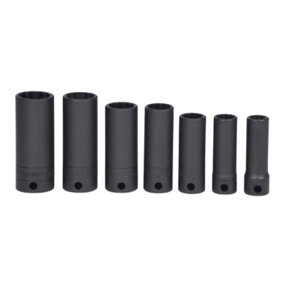  3/8" Drive 12-Point Deep Impact Socket Set