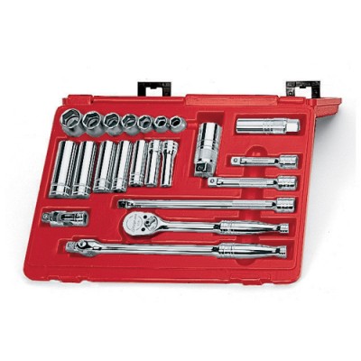  22 pc 3/8" Drive 6-Point Metric General Service Socket Set