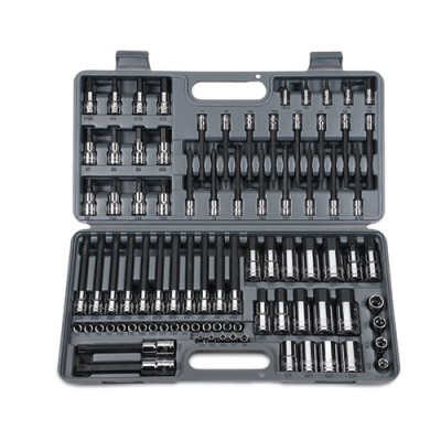 Set, TORX® Sockets/TORX® and Hex Bit Sockets, 1/4"-3/8"-1/2" Drive, Blue-Point®, 87 pc