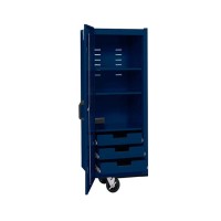 Locker, 3 drawers / 3 shelves, Midnight Blue