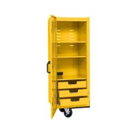 Locker, 3 drawers / 3 shelves, Ultra Yellow Locker, 3 drawers / 3 shelves, Ultra Yellow