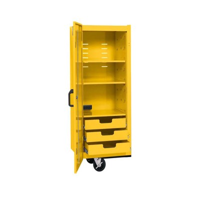 Locker, 3 drawers / 3 shelves, Ultra Yellow